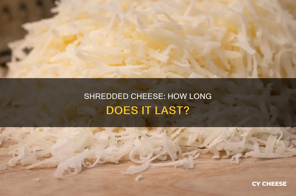 how long bagged shredded cheese good after opening