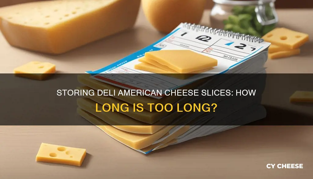 how long ca you keep deli american cheese sliced