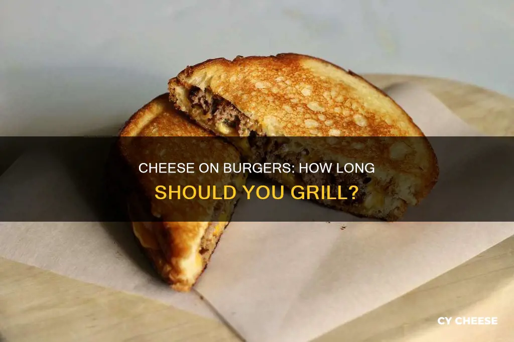 how long cheese on burger