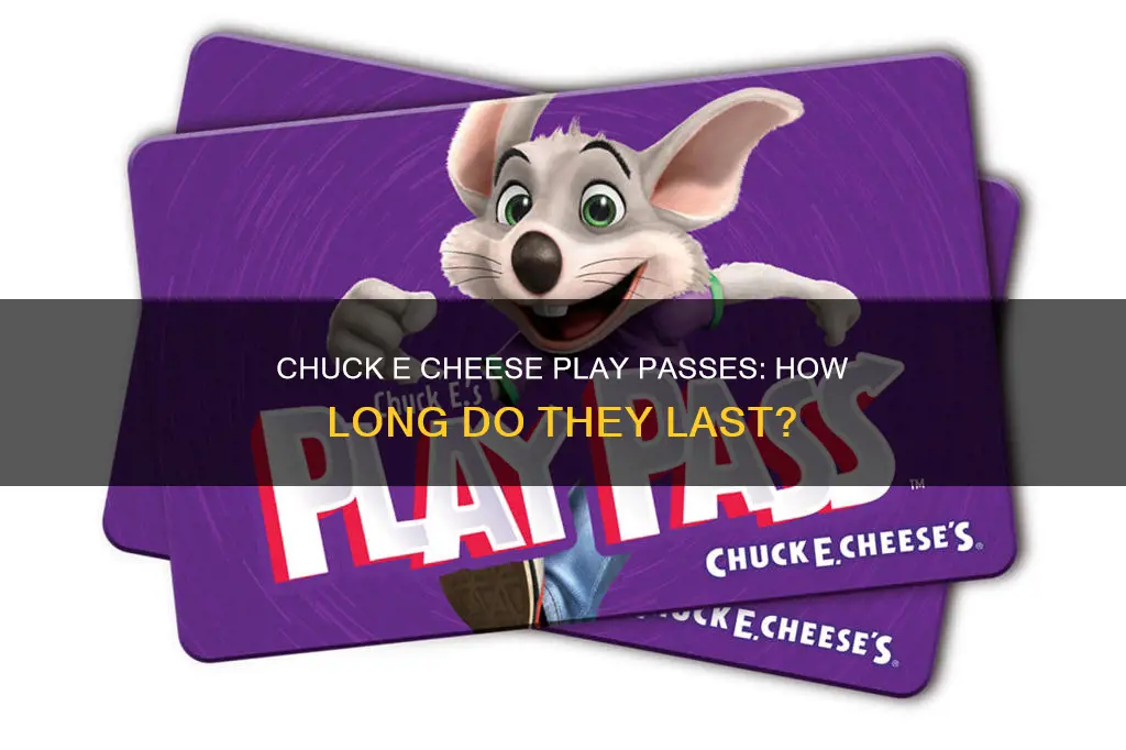 how long do chuck e cheese play pass work