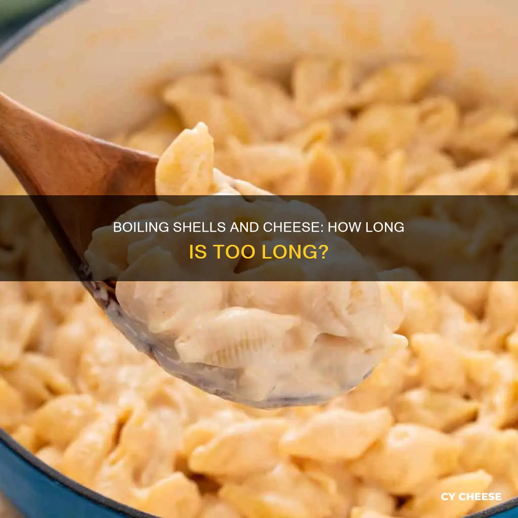 how long do i boil shells and cheese