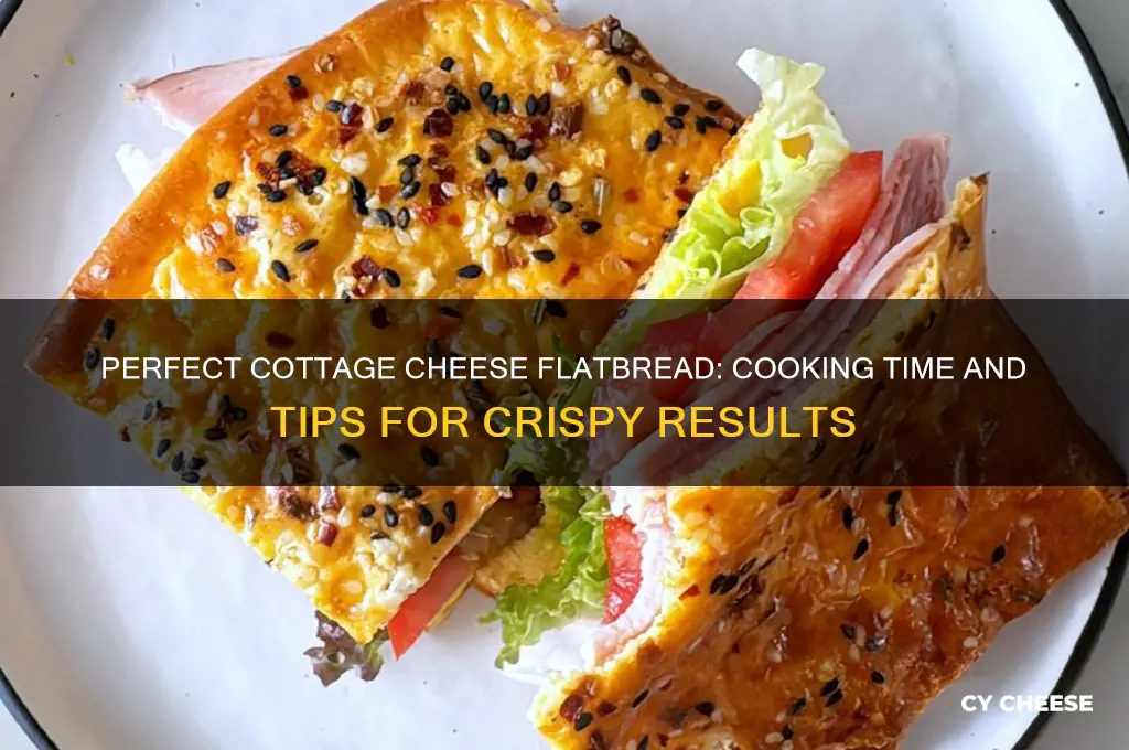 how long do i cook cottage cheese flatbread