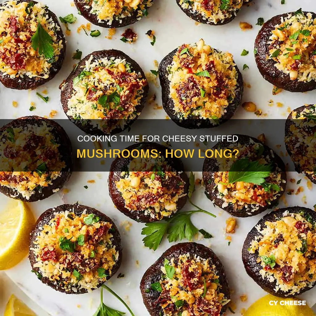 how long do i cook stuffed mushroom stuffed with cheese