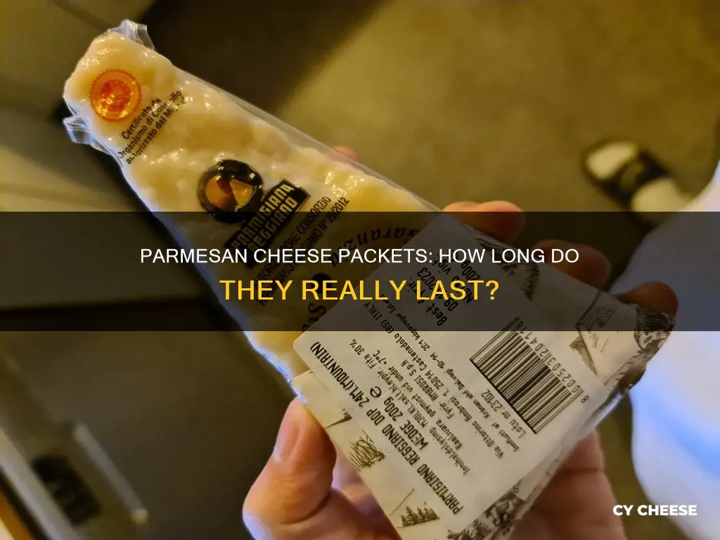 how long do parmesan cheese packets last