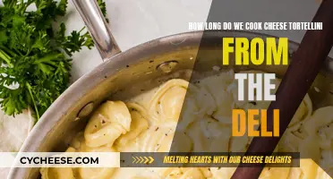 Tortellini Cooking Times: Deli Cheese Delights