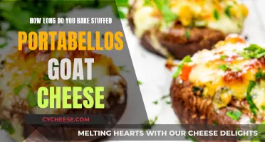 Baking Portabellos: Goat Cheese Delight