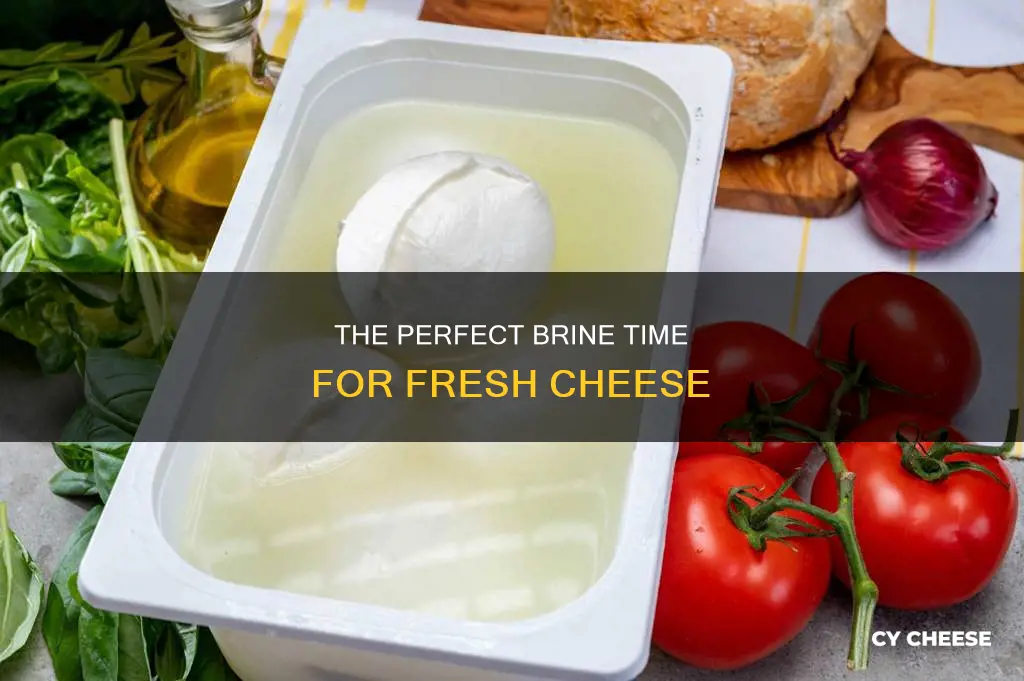 how long do you brine fresh cheese for