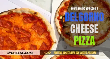 Delicious Delgorno Cheese Pizza: Perfect Cooking Time