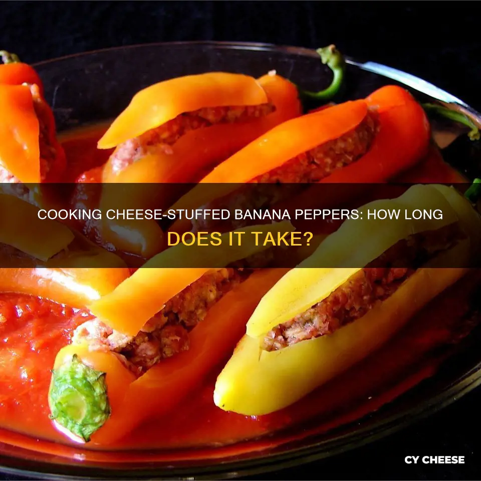 how long do you cook cheese stuffed banana peppers