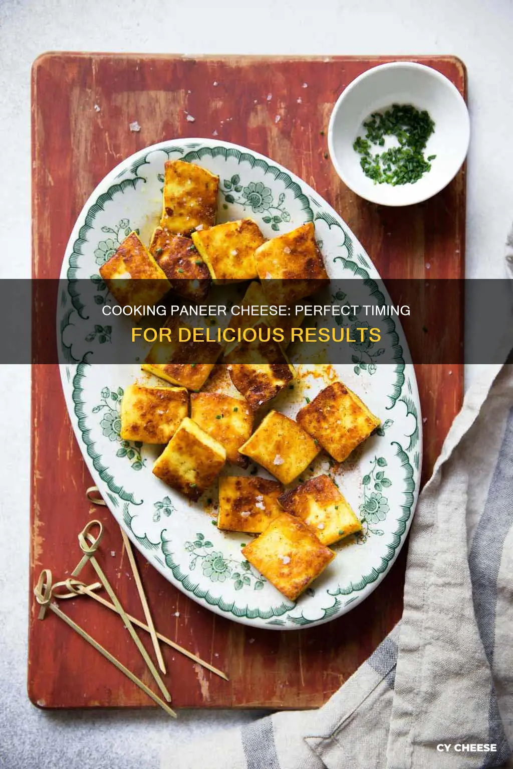 how long do you cook paneer cheese