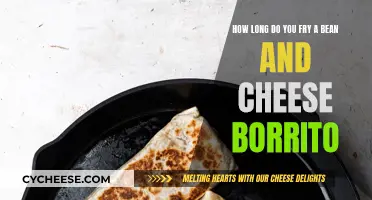 Frying the Perfect Bean and Cheese Burrito: Timing is Key