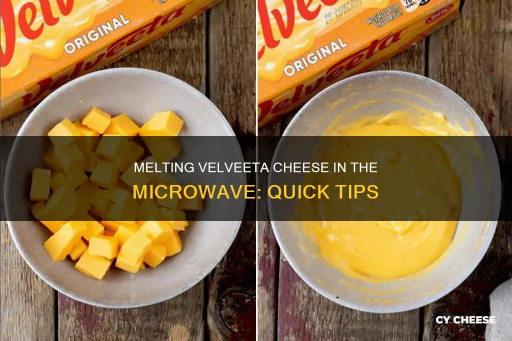 how long do you melt velveeta cheese in the microwave