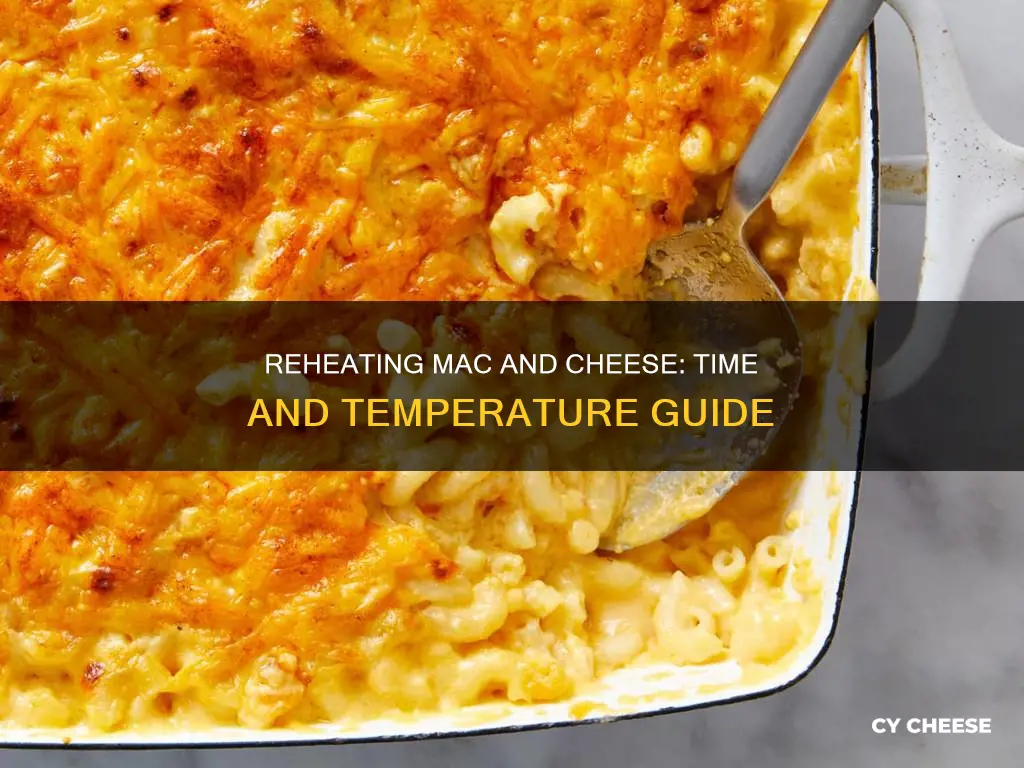 how long do you reheat macaroni and cheese