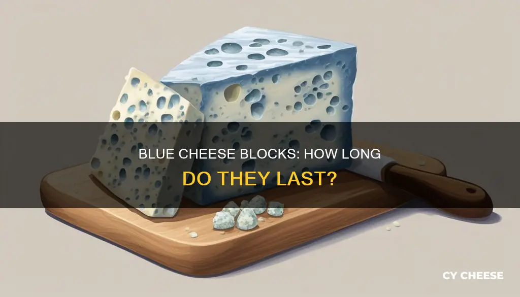 how long does a block of blue cheese last