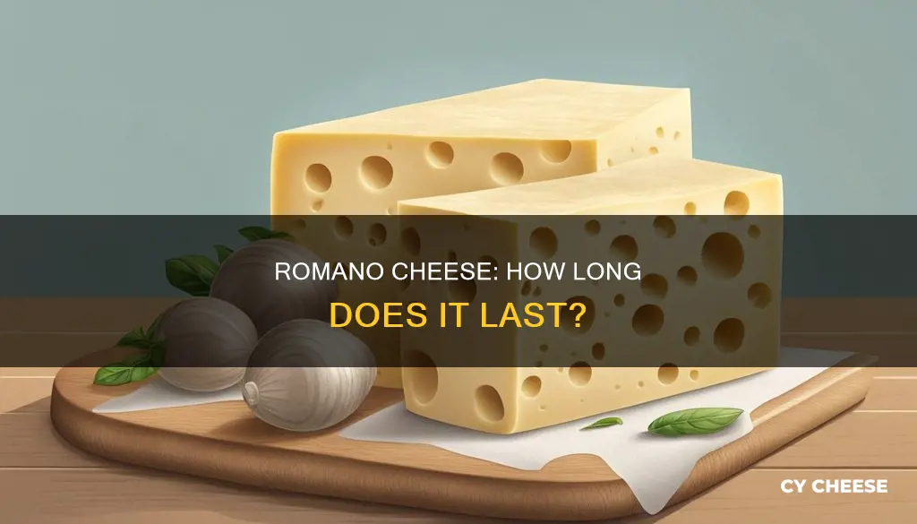 how long does a block of romano cheese last