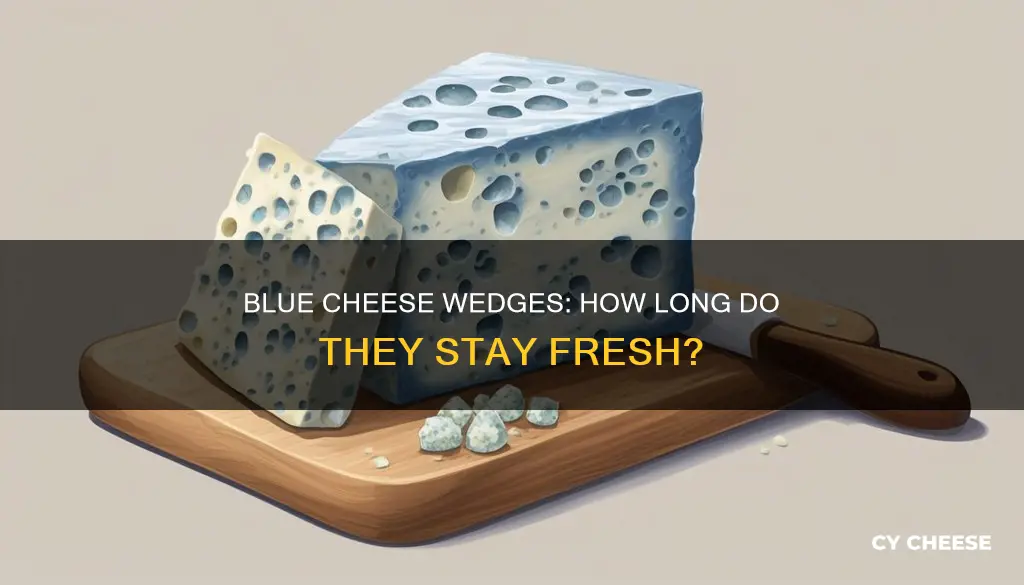 how long does a wedge of blue cheese last