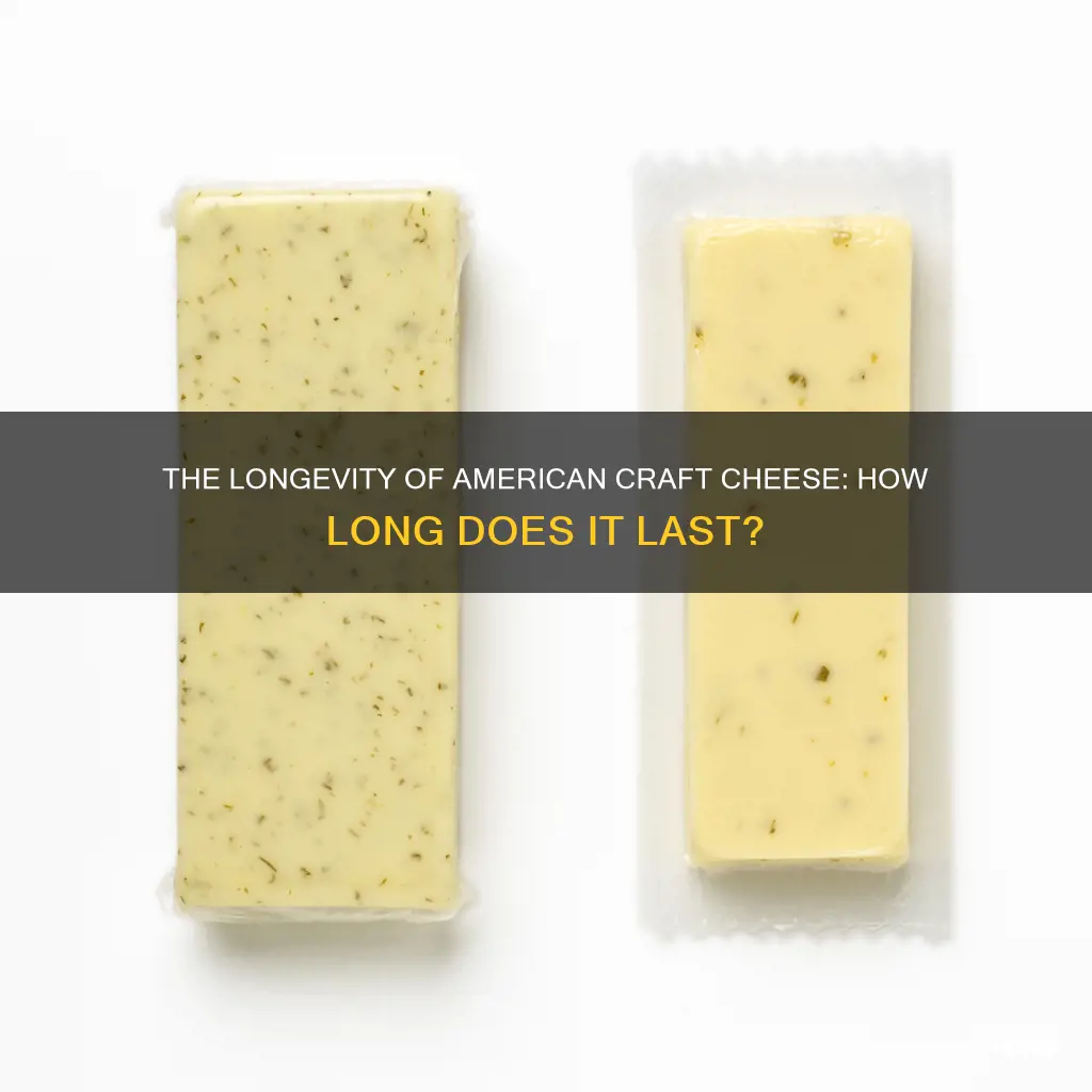 how long does american craft cheese last