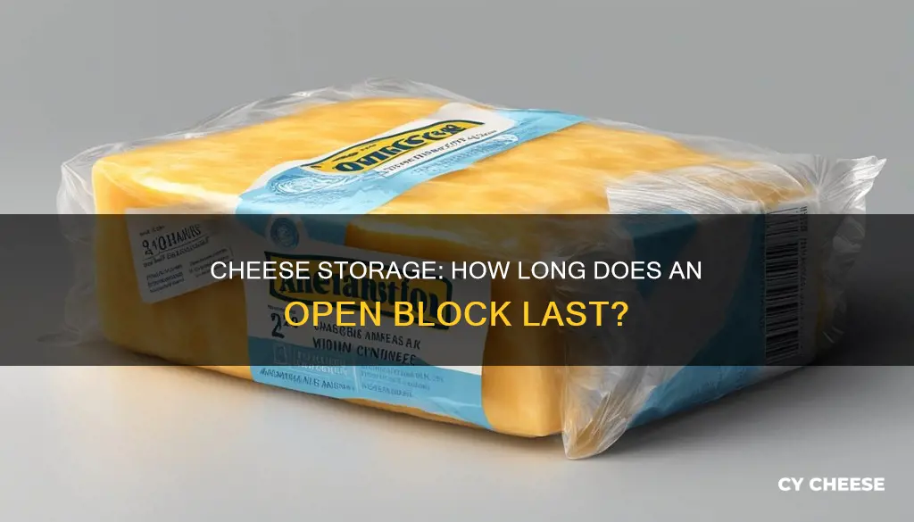 how long does an open block of cheese last