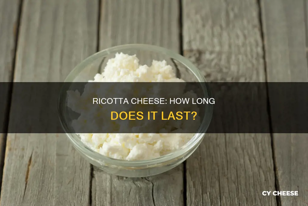 how long does an open container of ricotta cheese last