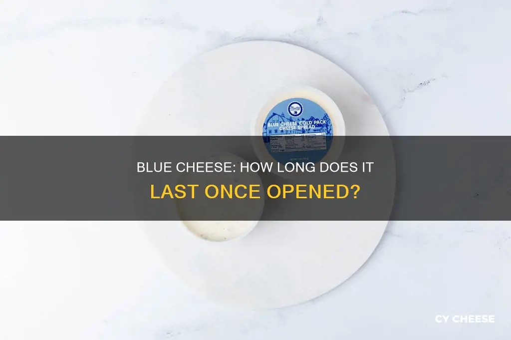 how long does blue cheese last after opening