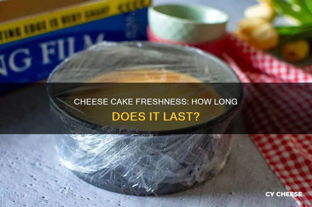 how long does cheese cake last in the frig