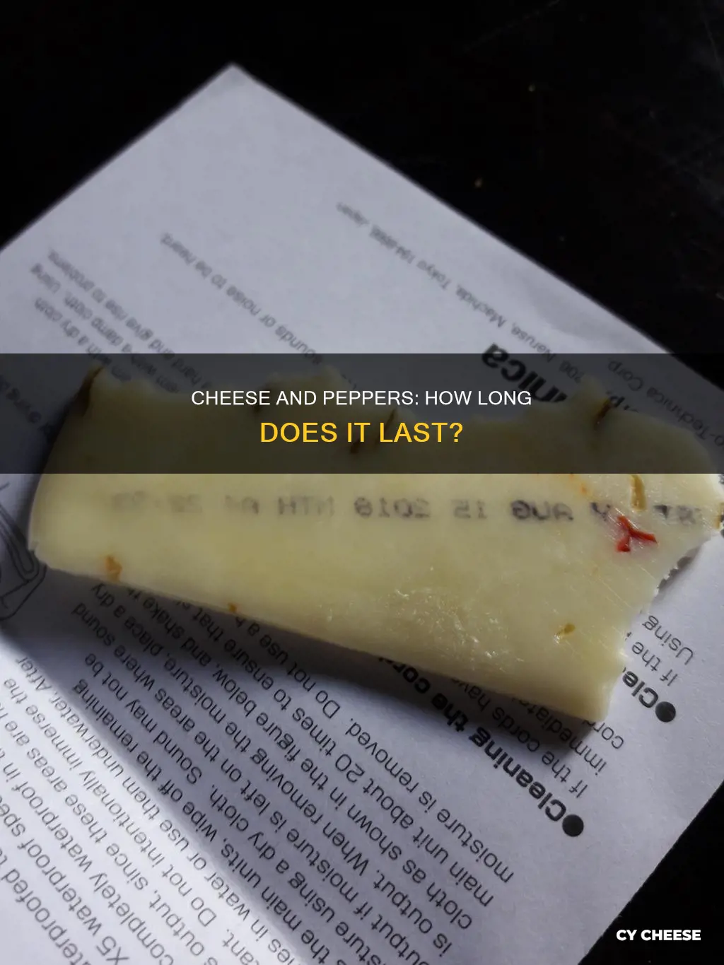 how long does cheese doo with peppers last