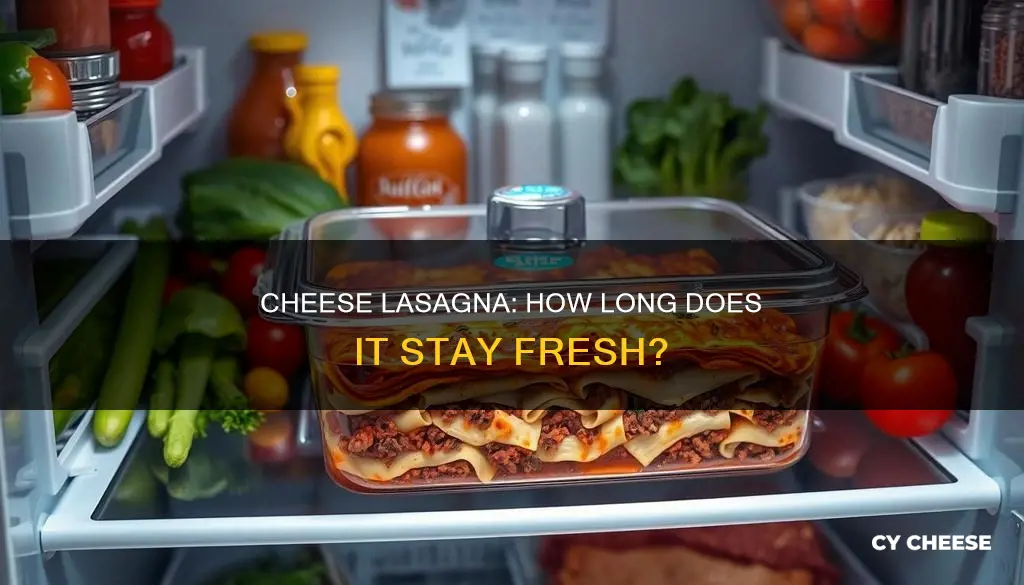 how long does cheese lasagna last in the fridge