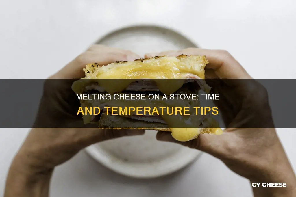 how long does cheese melt on stove