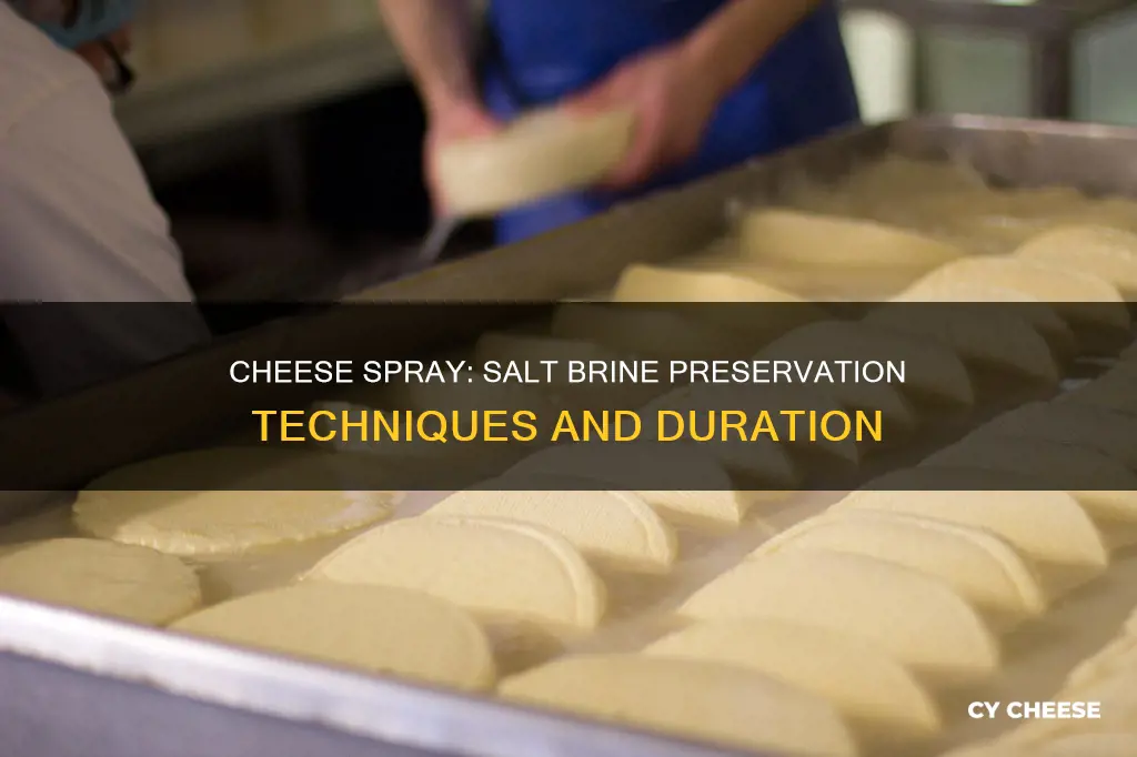 how long does cheese sray in a slat brine