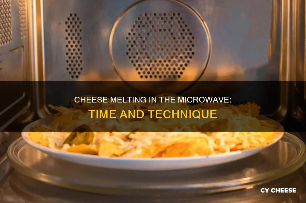 how long does cheese take to melt in the microwave