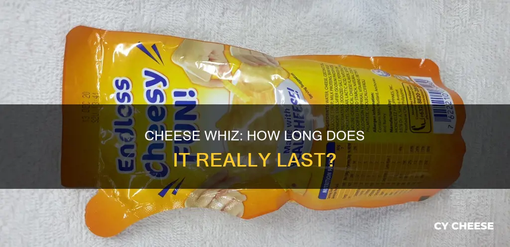 how long does cheese whiz last