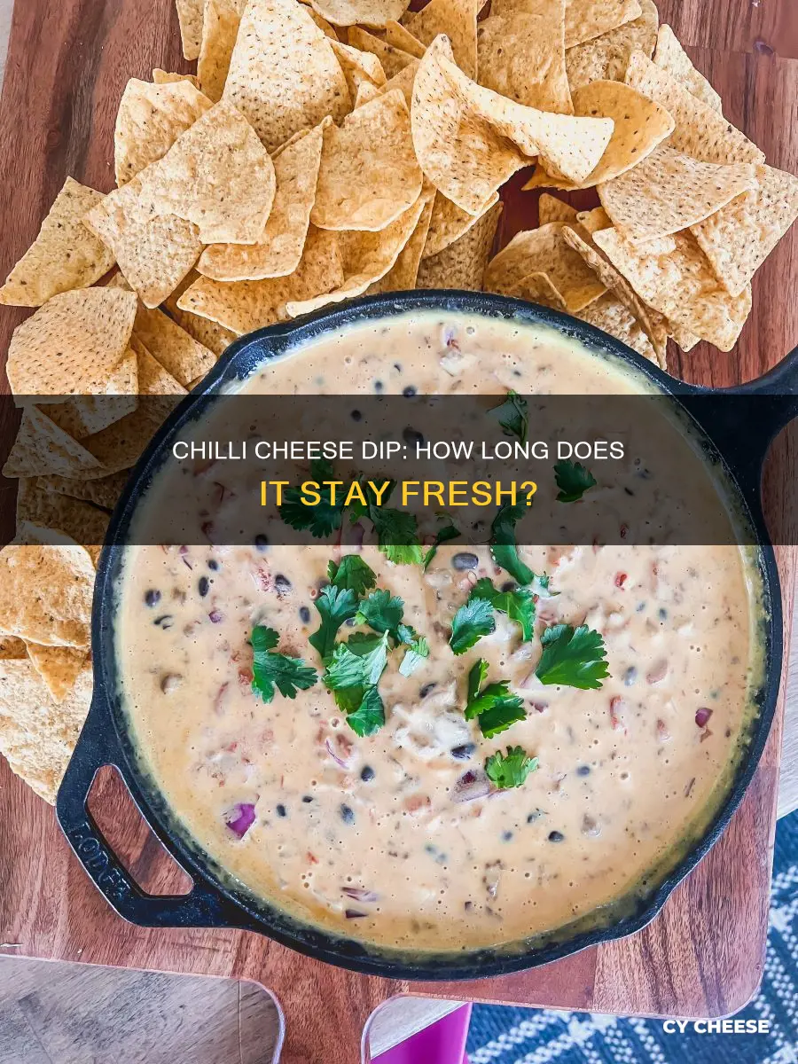 how long does chili cheese dip last