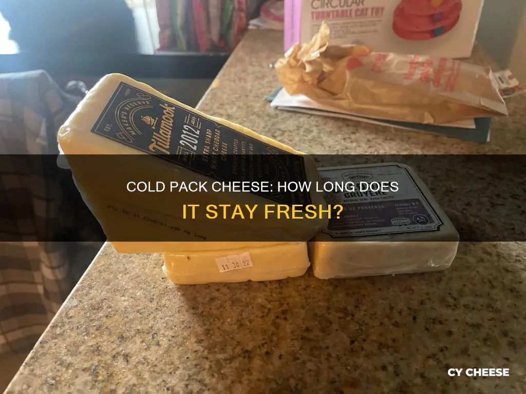 how long does cold pack cheese last