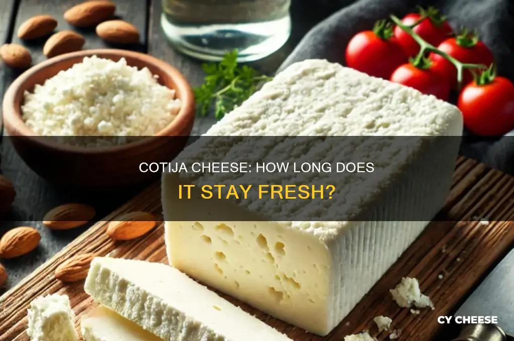 how long does cotija cheese stay good