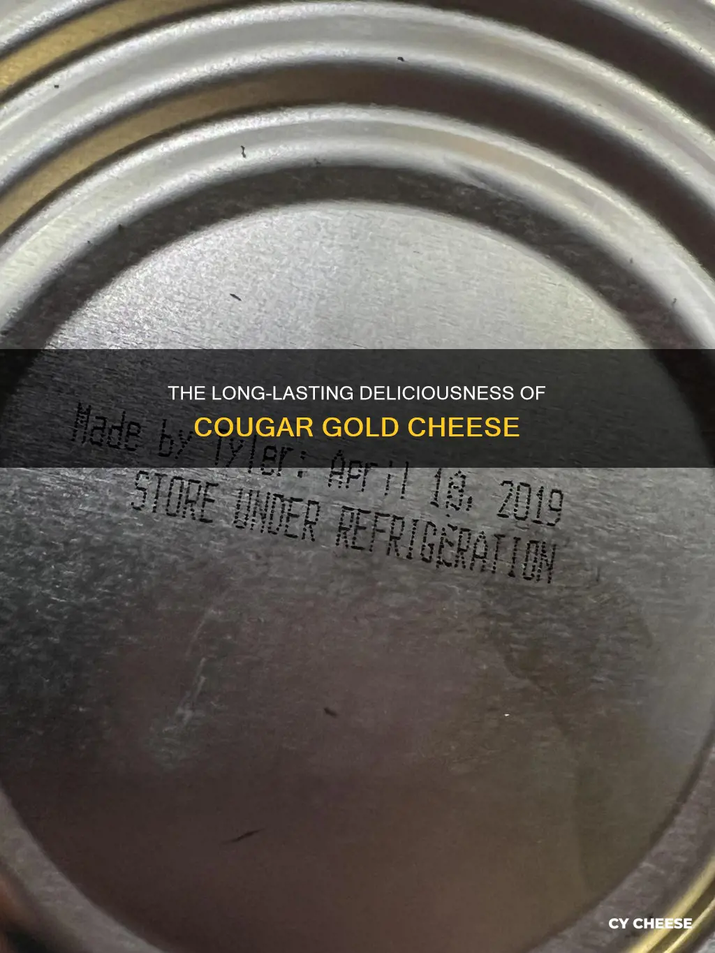 how long does cougar gold cheese last