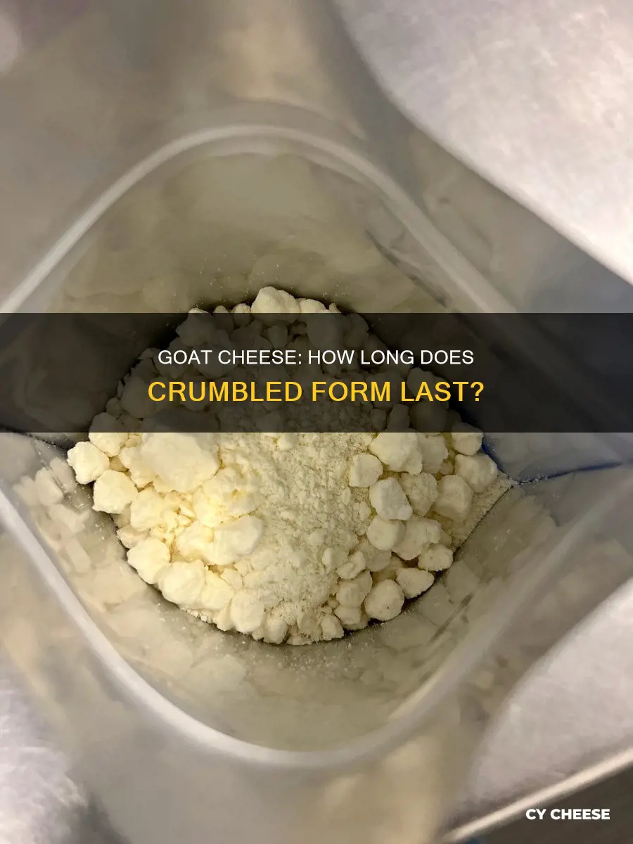 how long does crumbled goat cheese last