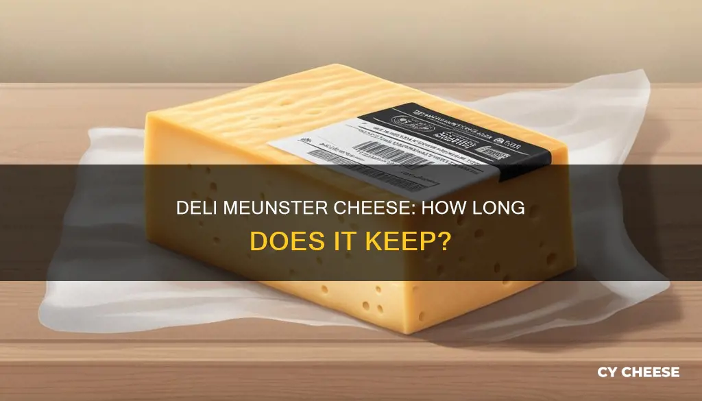 how long does deli meunster cheese last in the refrigerator