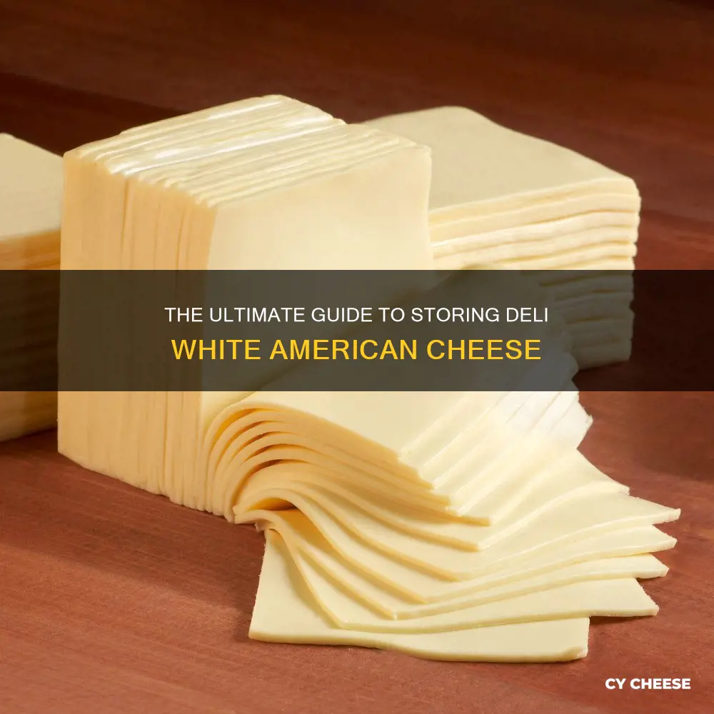 how long does deli white american cheese last