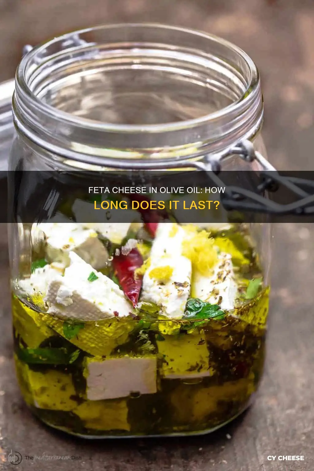 how long does feta cheese last in olive oil