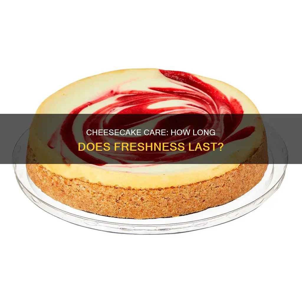 how long does fresh baked cheese cake last