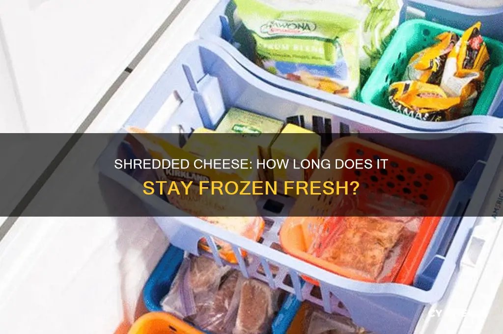 how long does frozen shredded cheese stay good