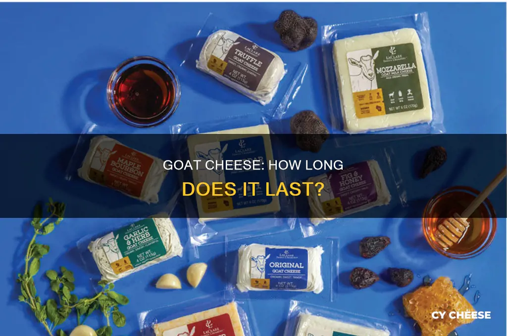 how long does goat cheese stay good after opening
