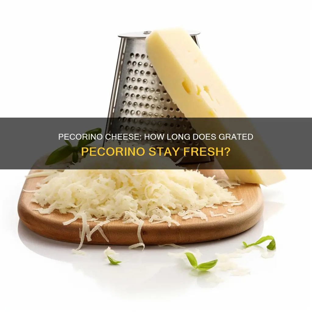 how long does grated pecorino cheese last