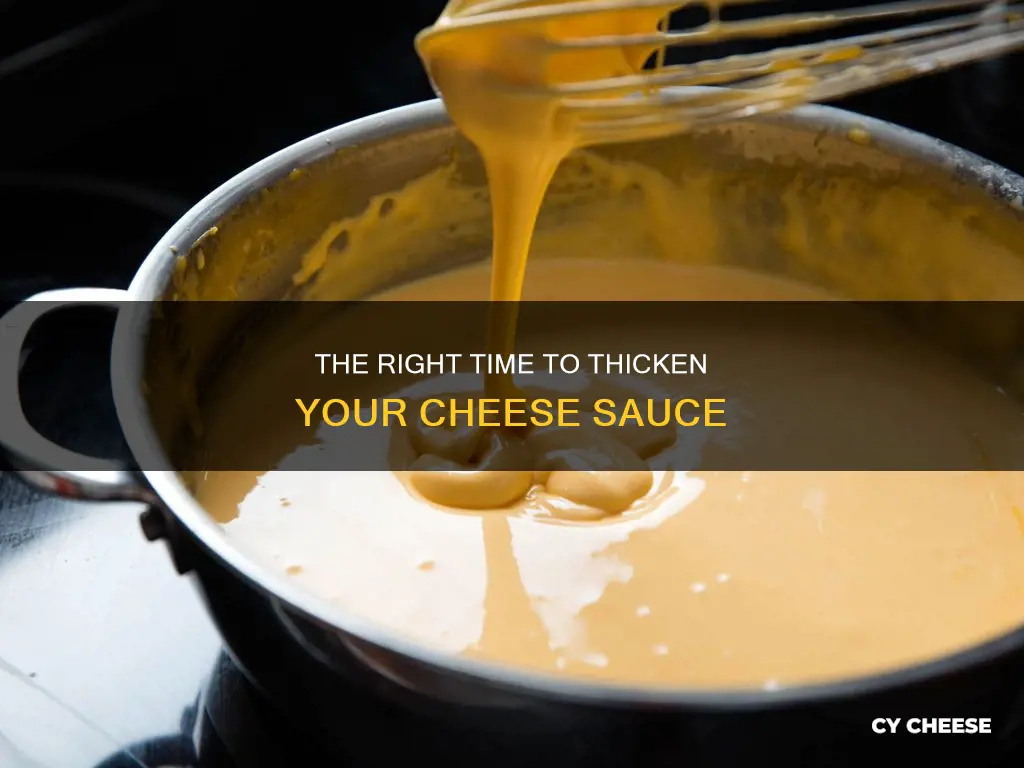 how long does it take cheese sauce to thicken