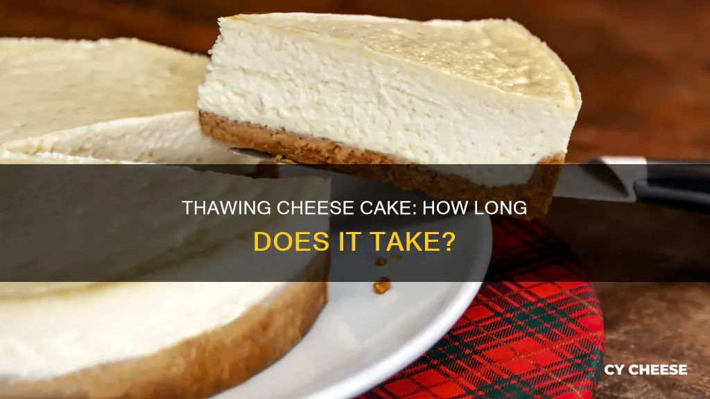 how long does it take for cheese cake thaw out