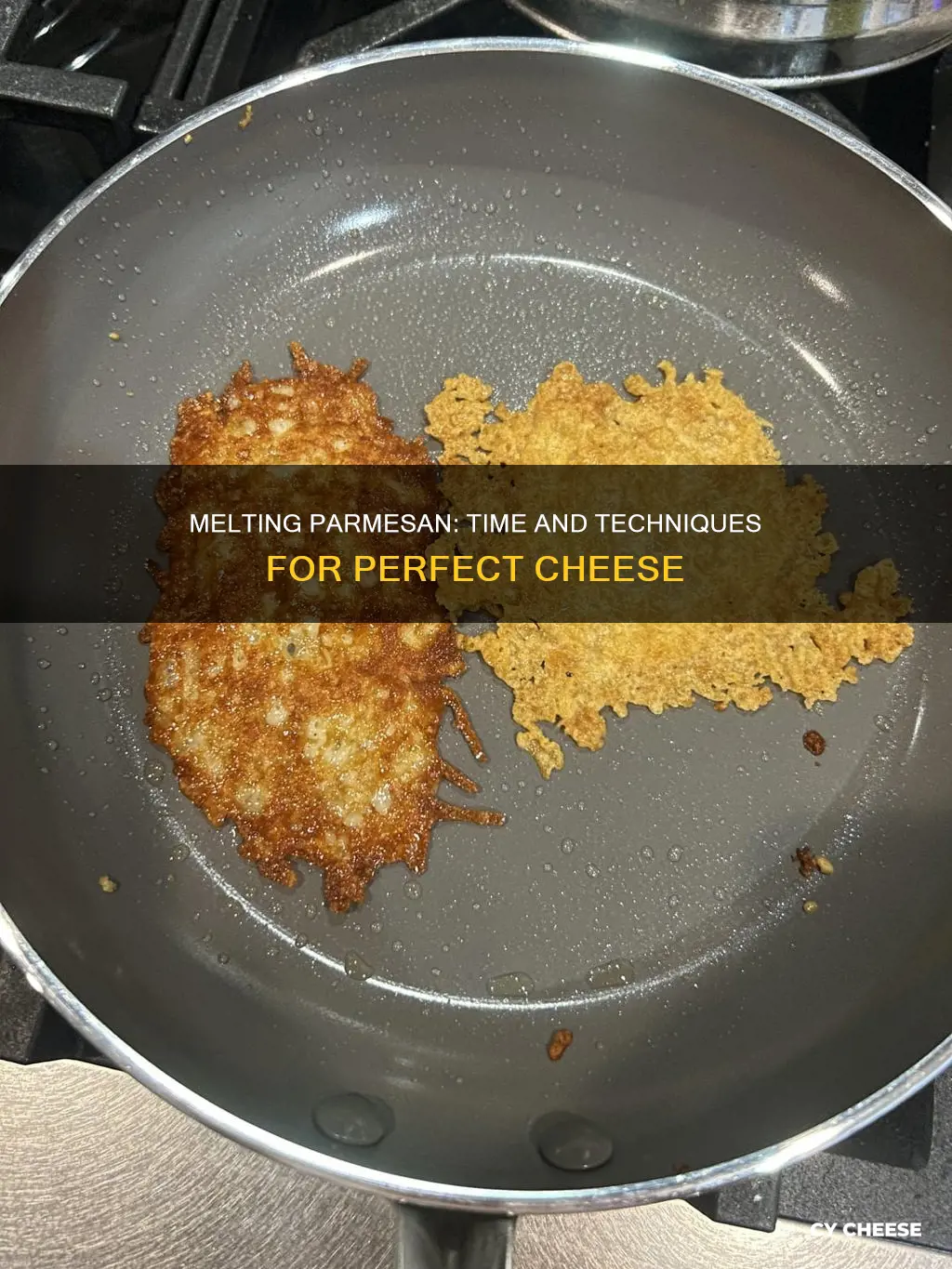 how long does it take parmesan cheese to melt