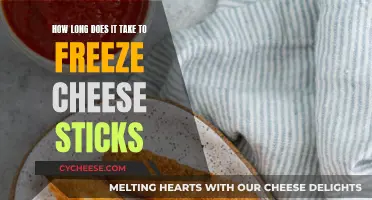 Freezing Cheese Sticks: How Long Does It Really Take?