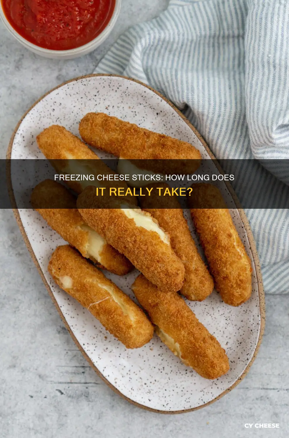 how long does it take to freeze cheese sticks