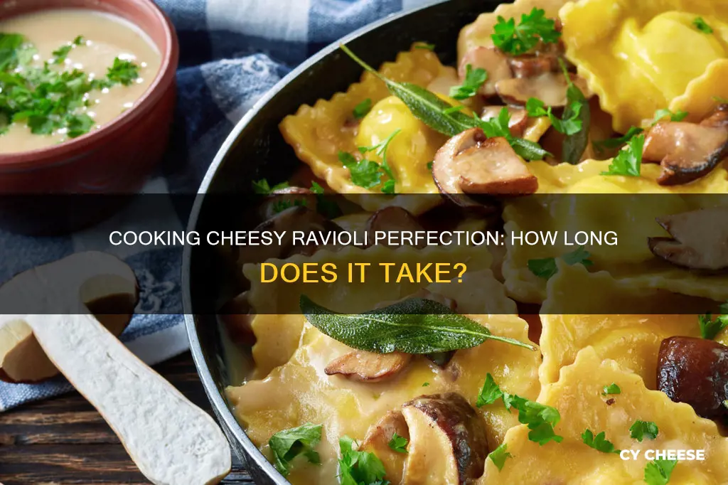 how long does it take to get cook cheese ravioli