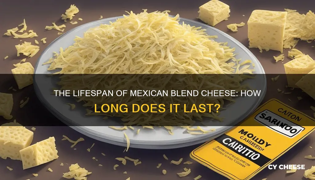 how long does mexican blend cheese last